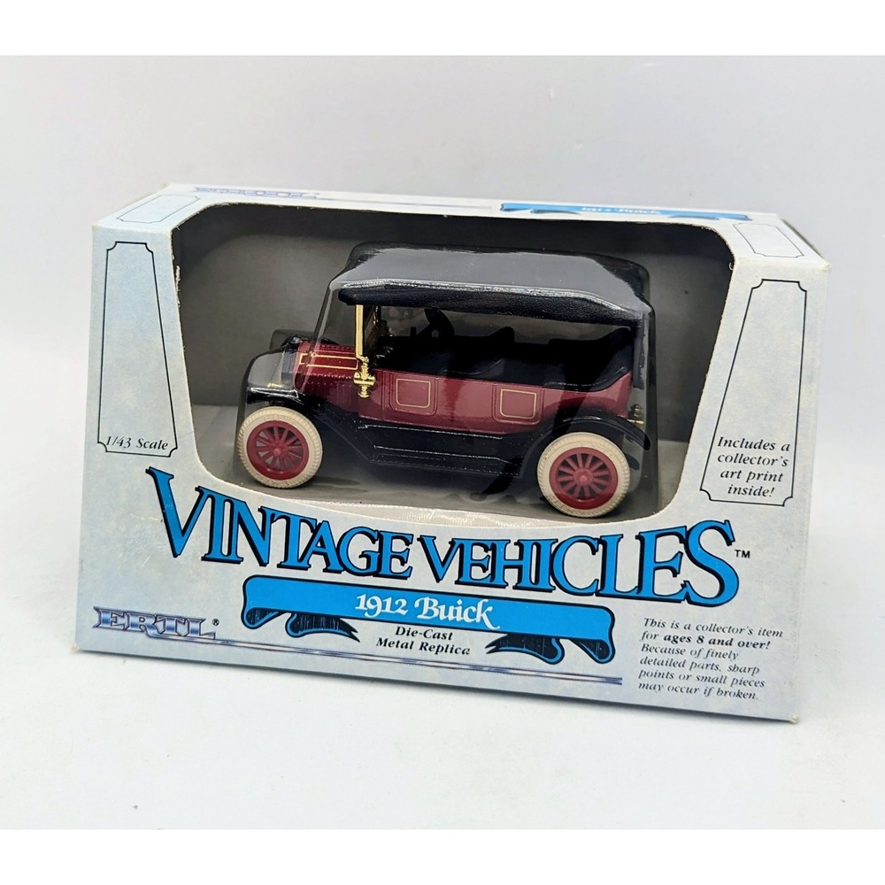1985 ERTL 1912 Buick Vintage Vehicles 1/43 Diecast